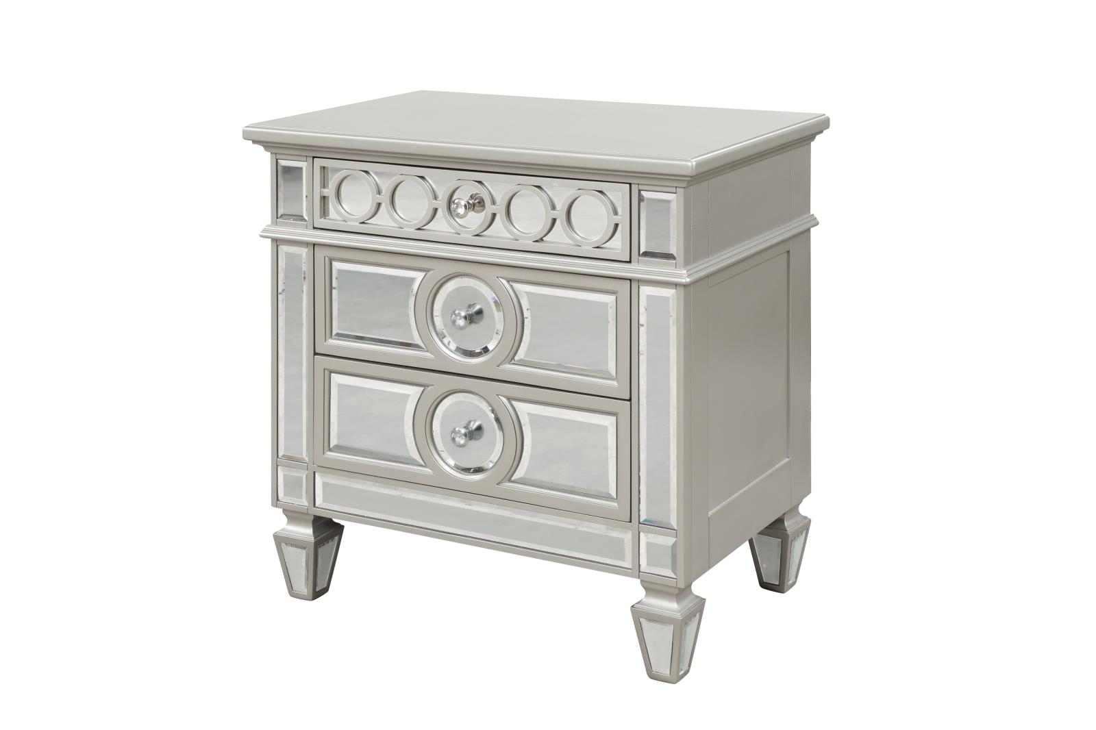 Sewanee Silver 2-Drawer Nightstand