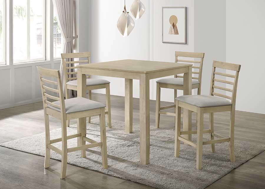 Burgos Cream Square Shape Pub Table