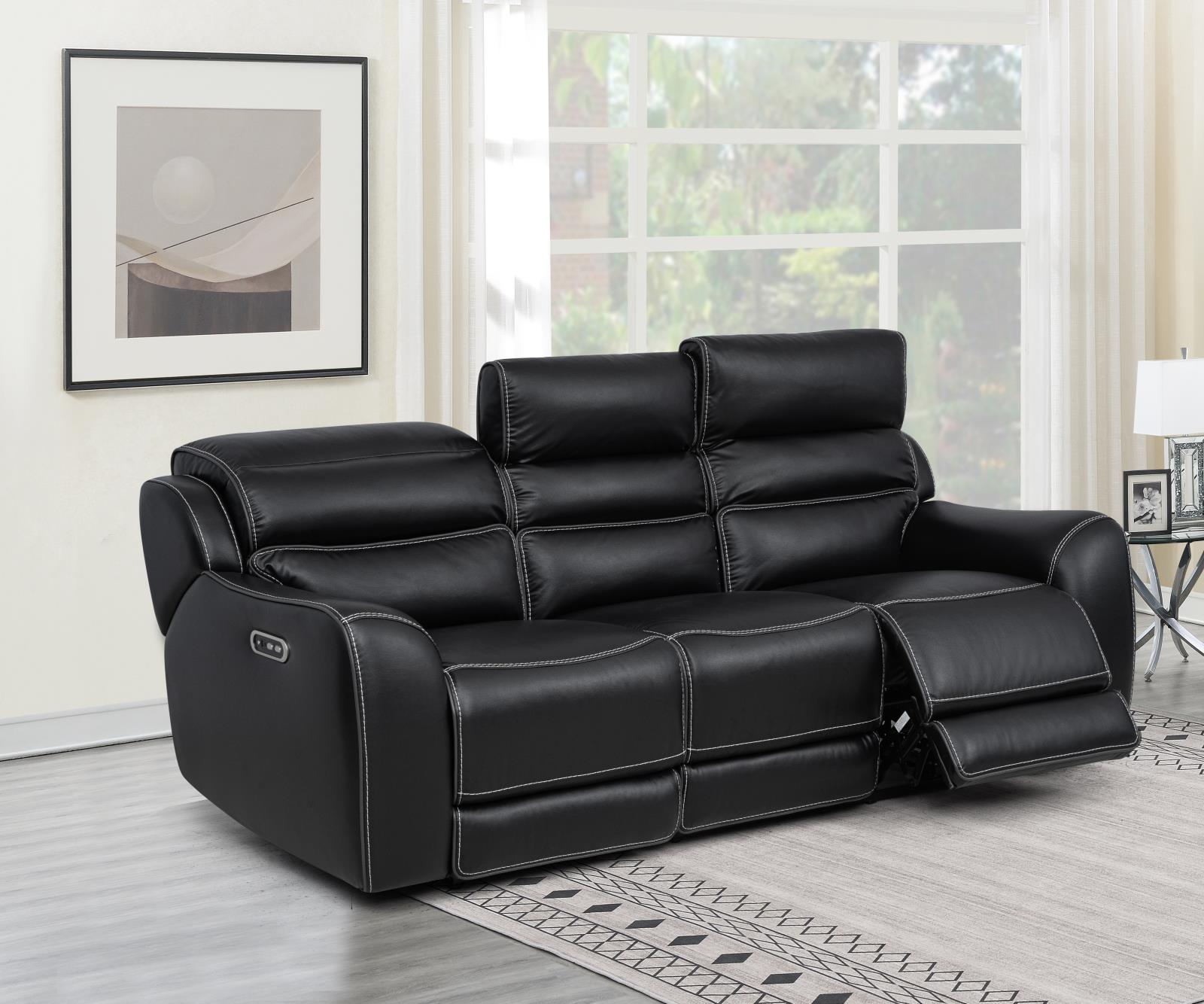 London Black Recliner — view 7