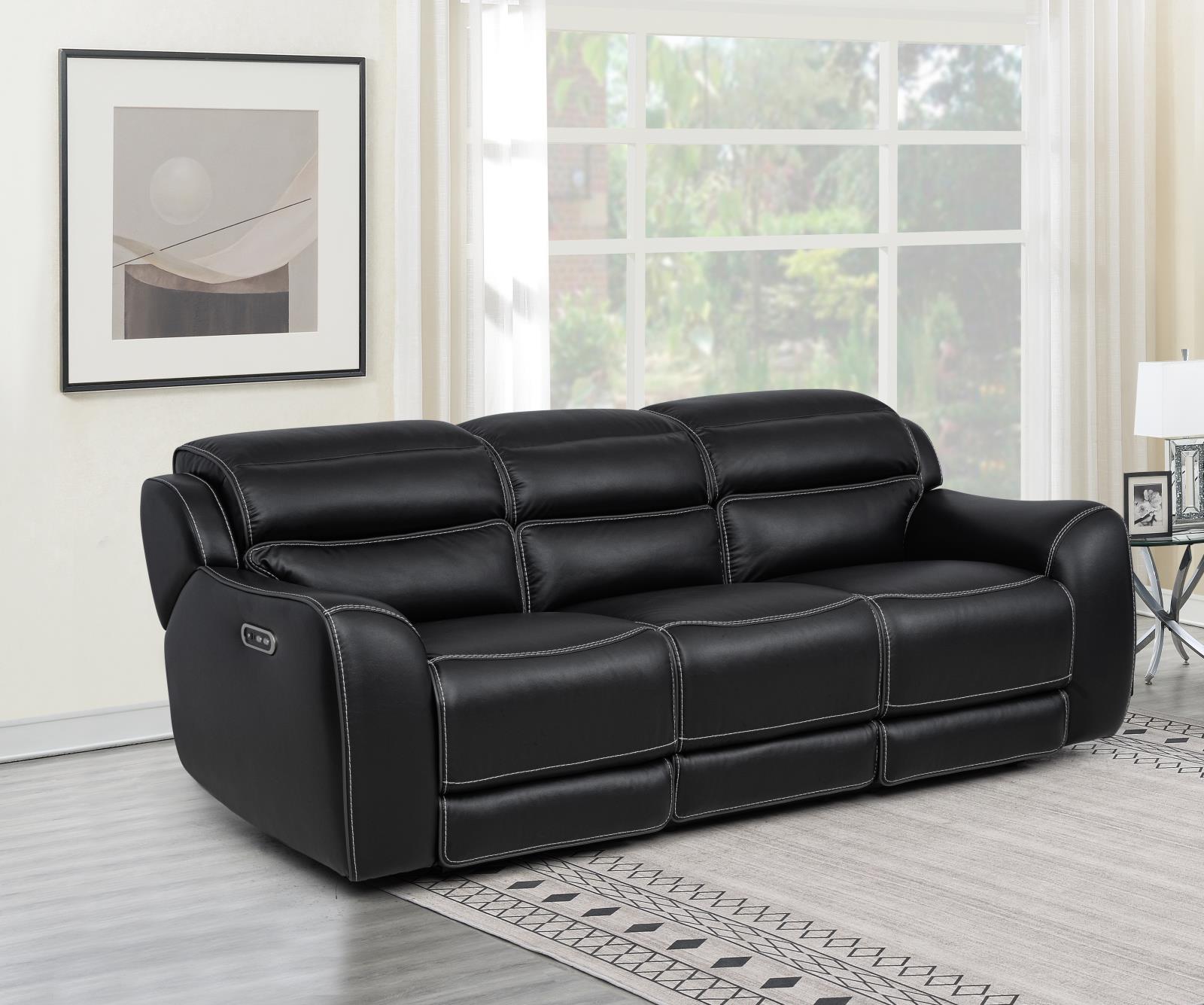London Black Recliner — view 8
