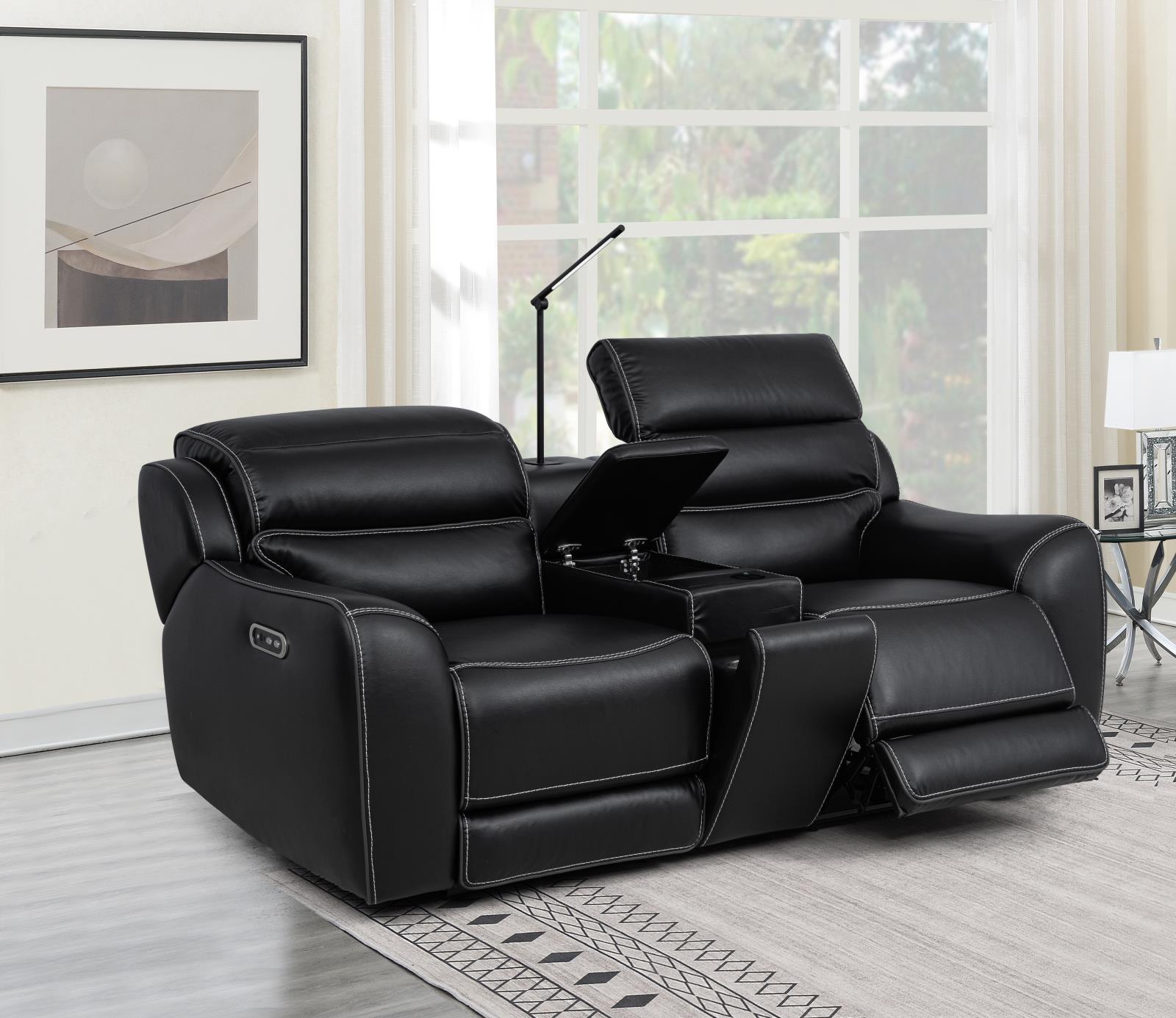 London Black Recliner — view 10
