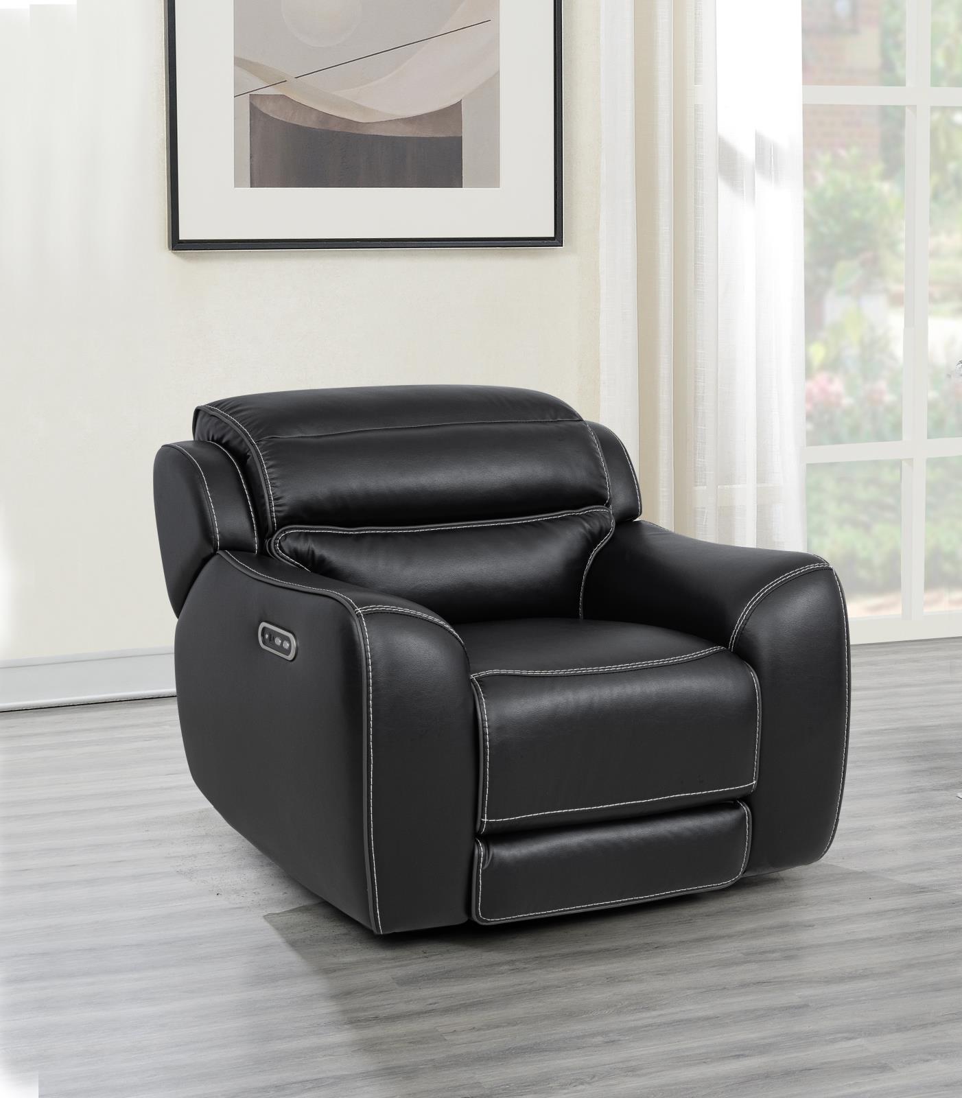 London Black Recliner — view 12