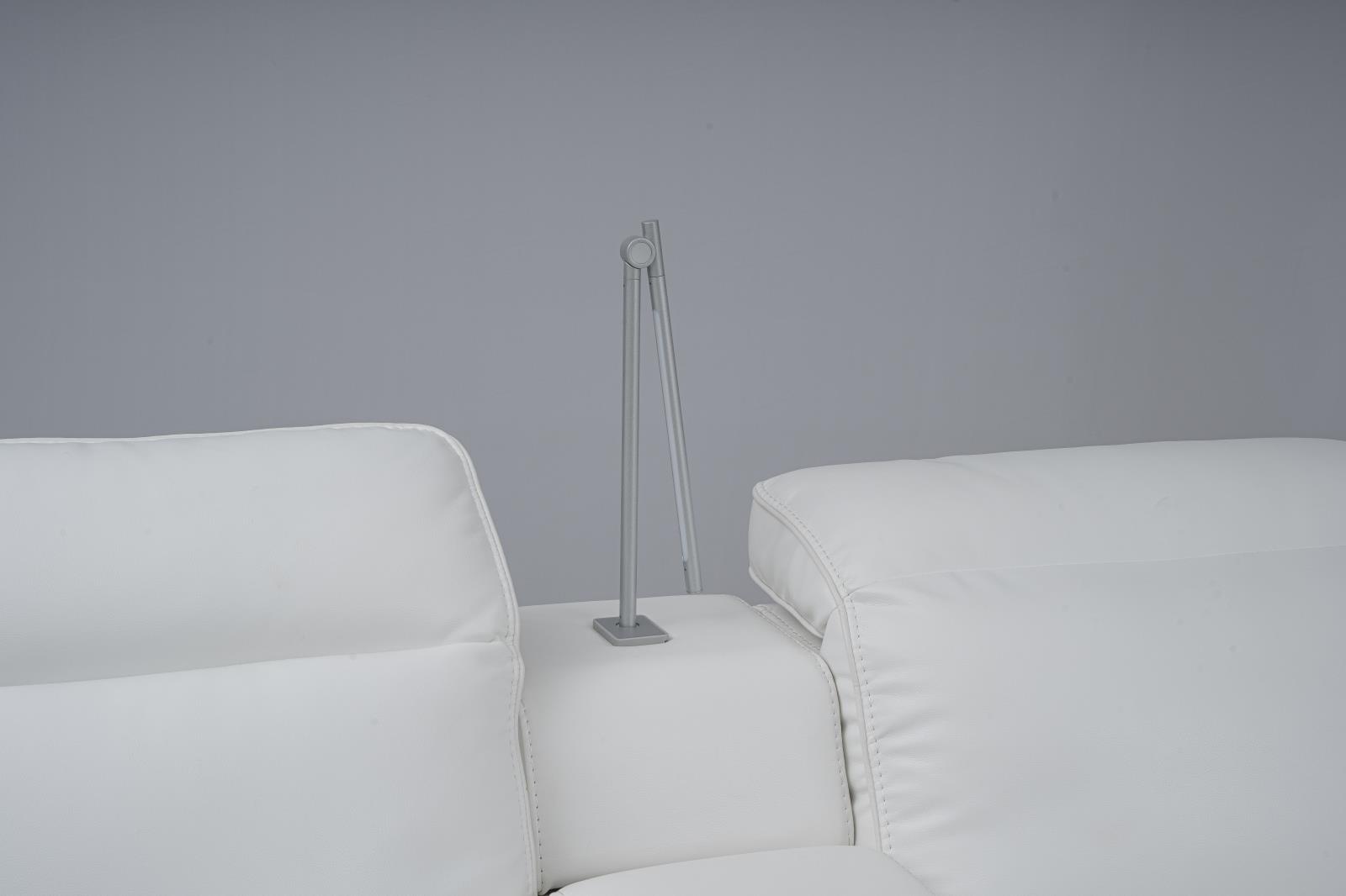 Paris White Sectional — view 4