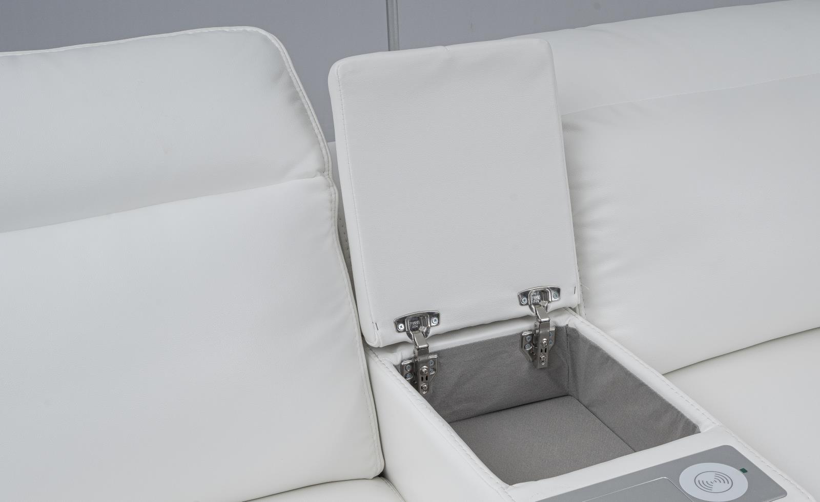 Paris White Sectional — view 10