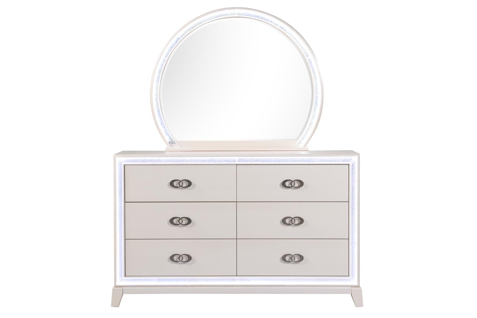 Santana Cream Mirror — view 3