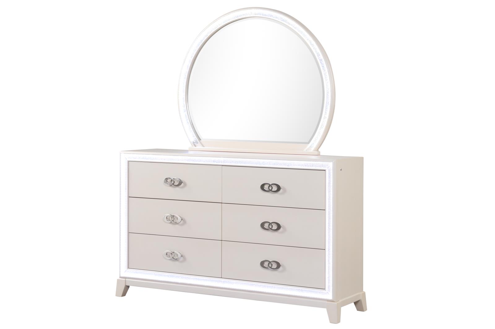 Santana Cream Mirror — view 2