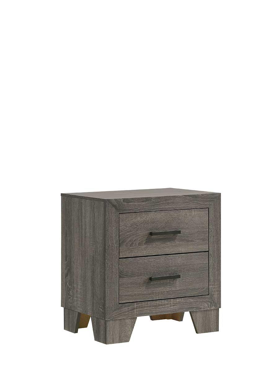 Durham Gray 2-Drawer Nightstand — view 2