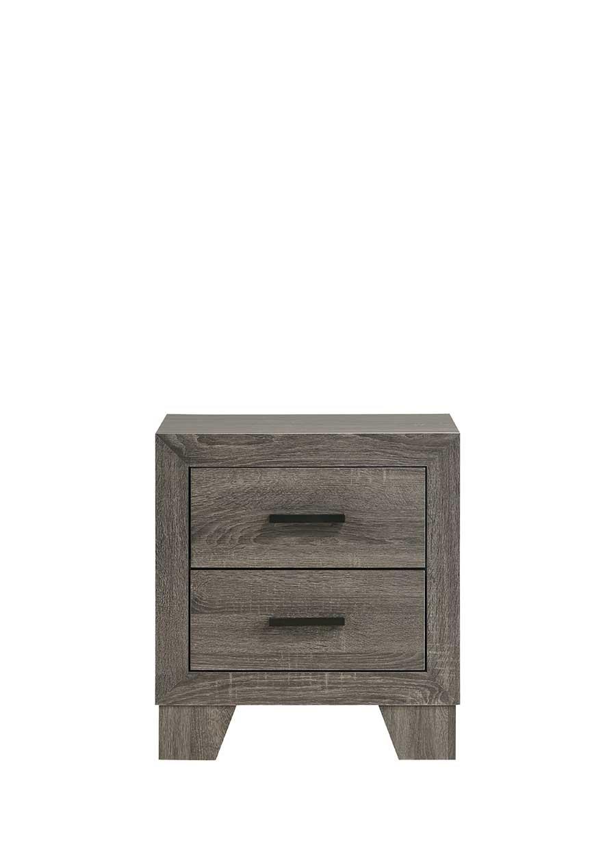 Durham Gray 2-Drawer Nightstand — view 3