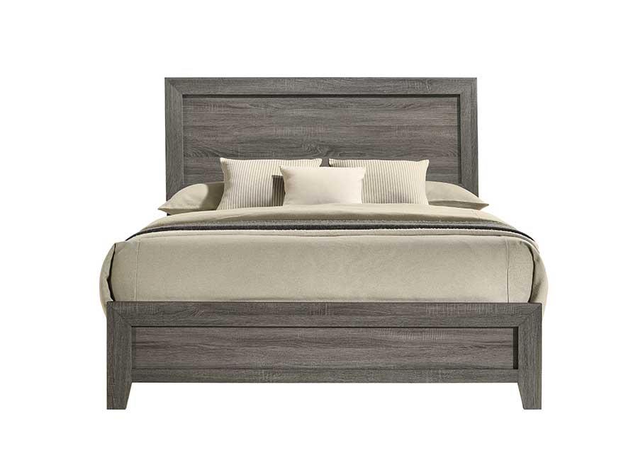 Durham Gray Panel Queen Bed — view 3