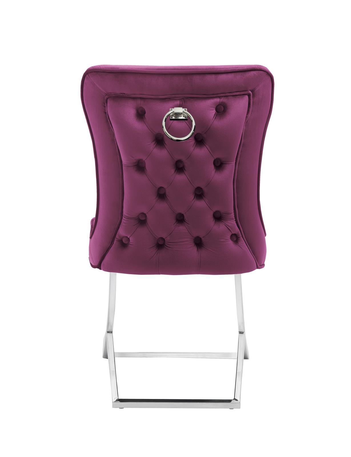 Victoria Burgundy Chairs — view 2