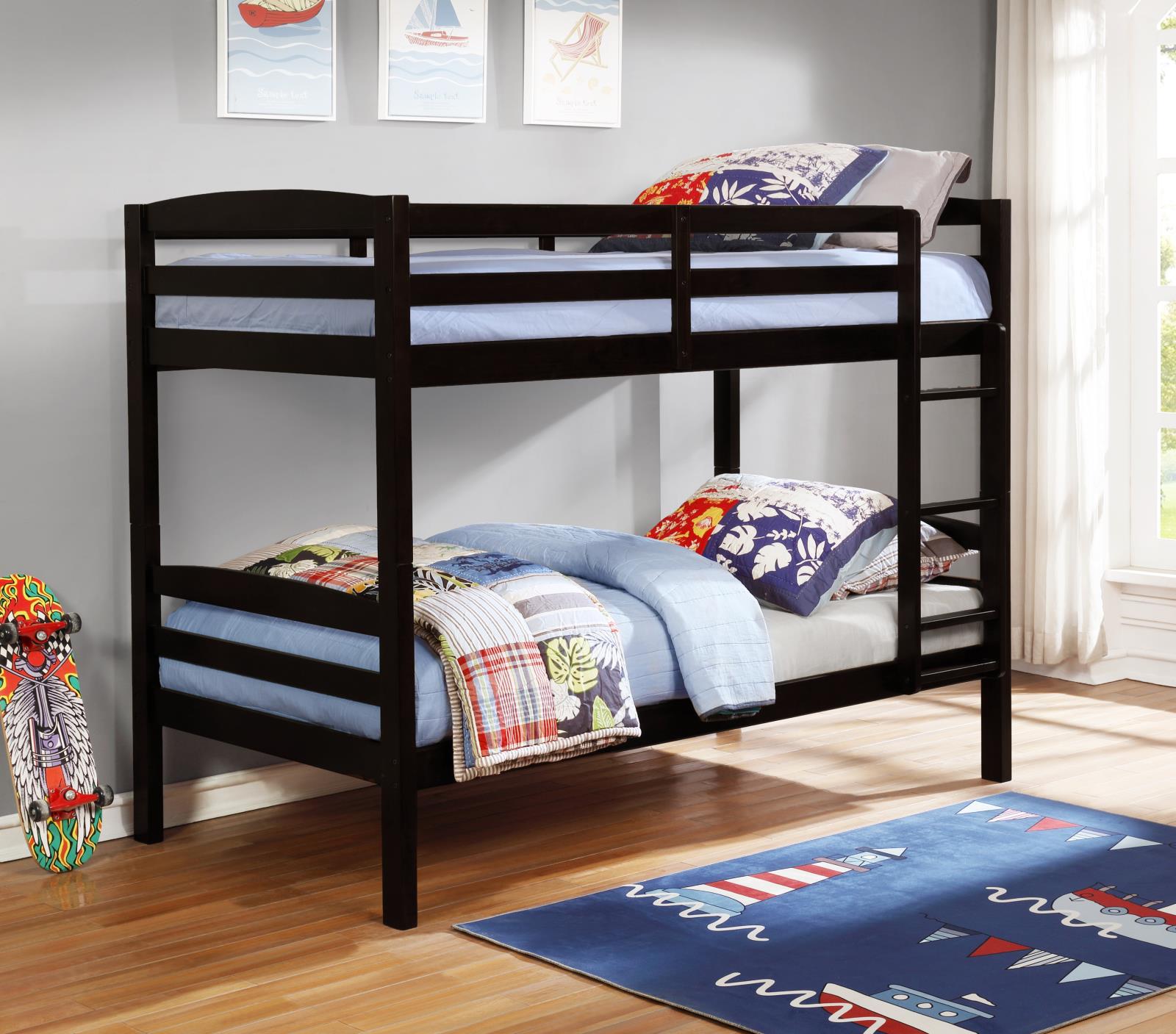 Willow Black Twin/Twin Bunkbed