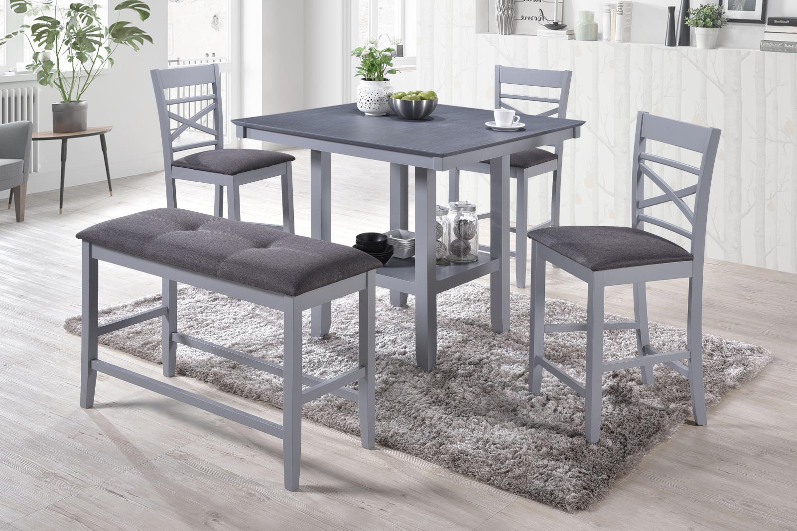 Florence Gray Pub Chair