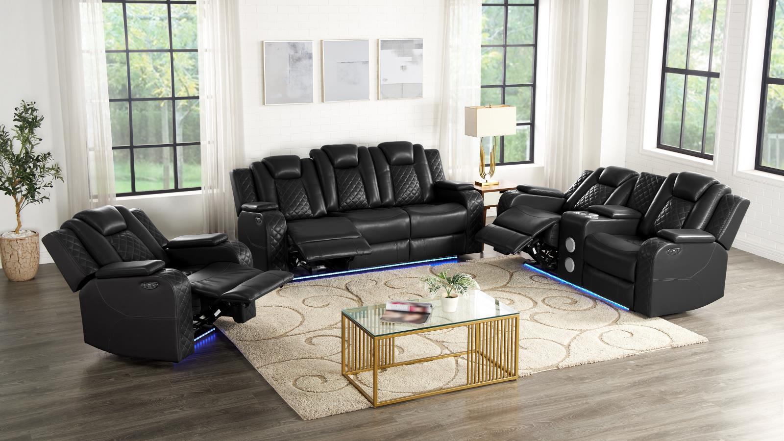 Bella Black Recliner