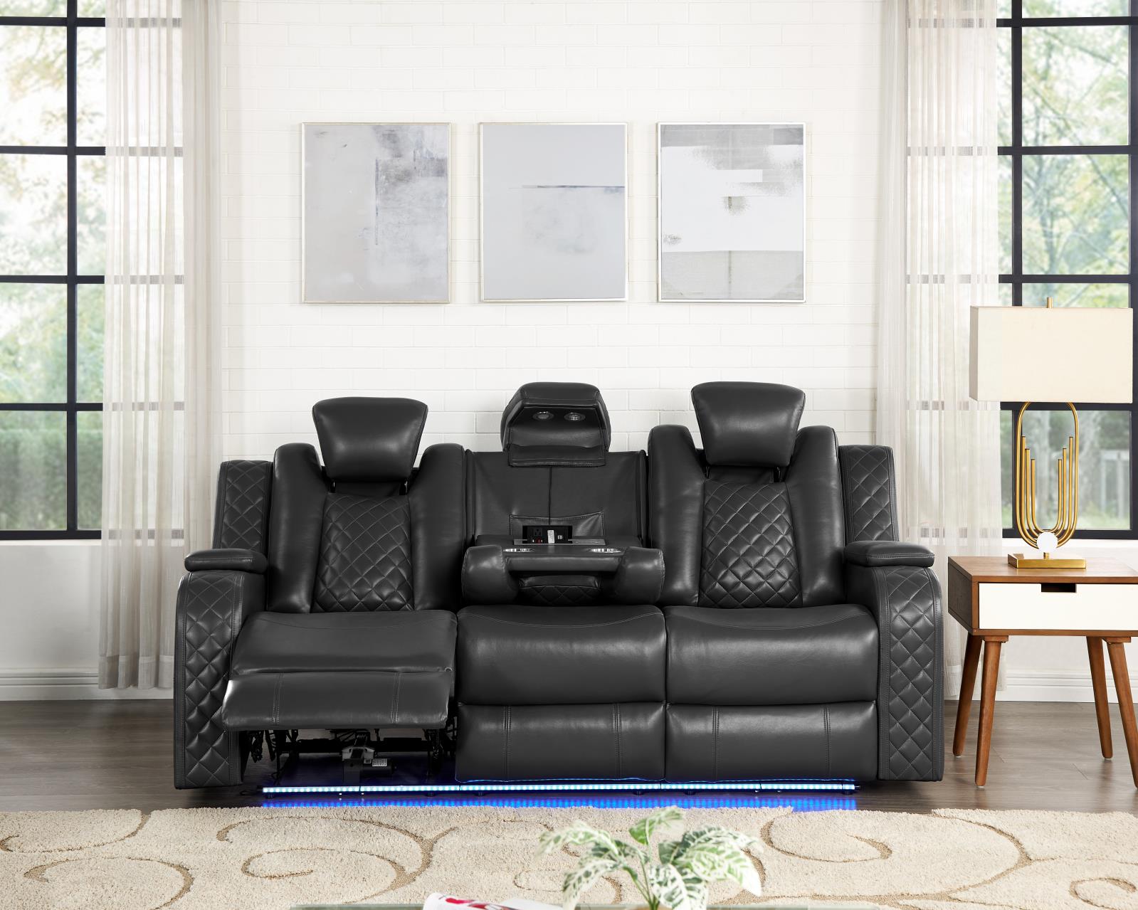 Bella Gray Sofa — view 3