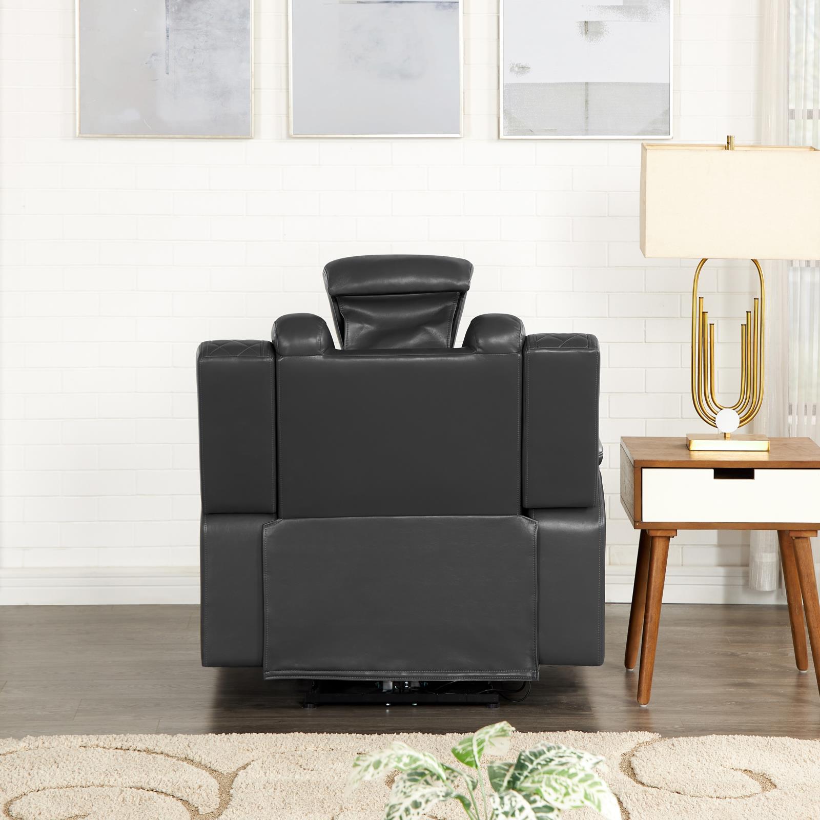 Bella Gray Recliner — view 2
