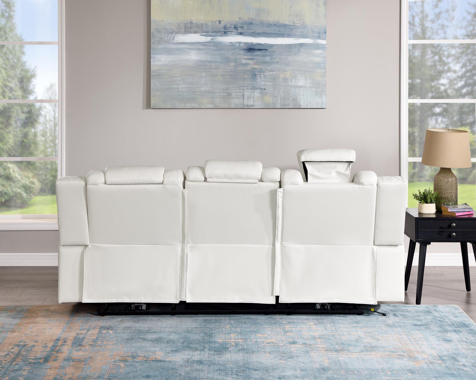 Bella White Sofa — view 2