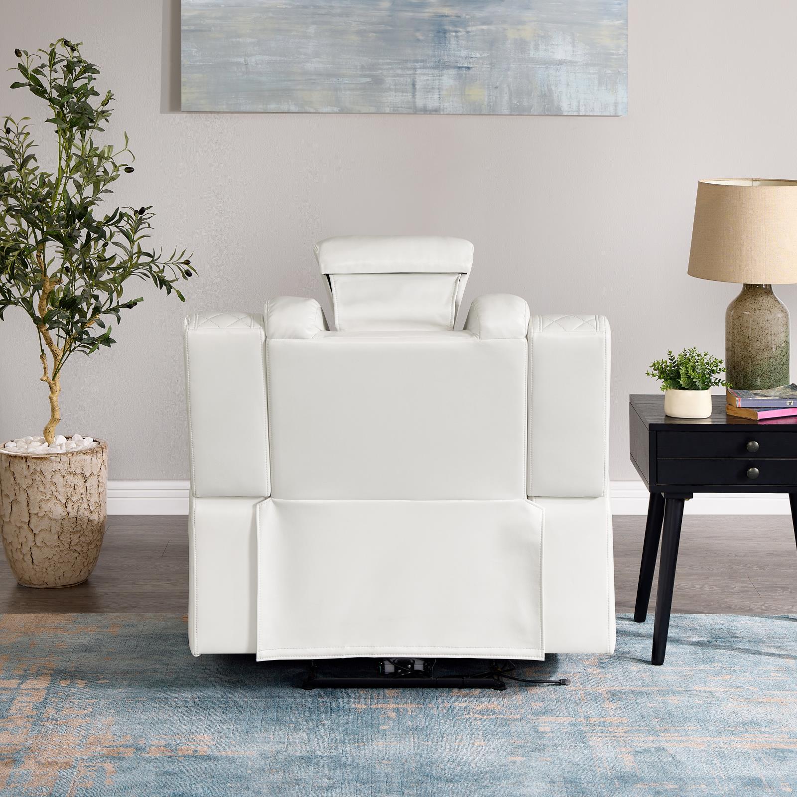 Bella White Sofa & Loveseat — view 2