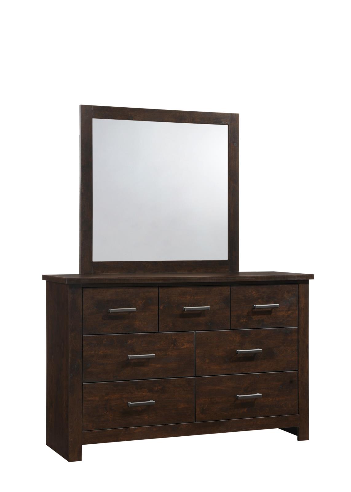 Sydney Brown King Bed, Dresser & Mirror — view 2