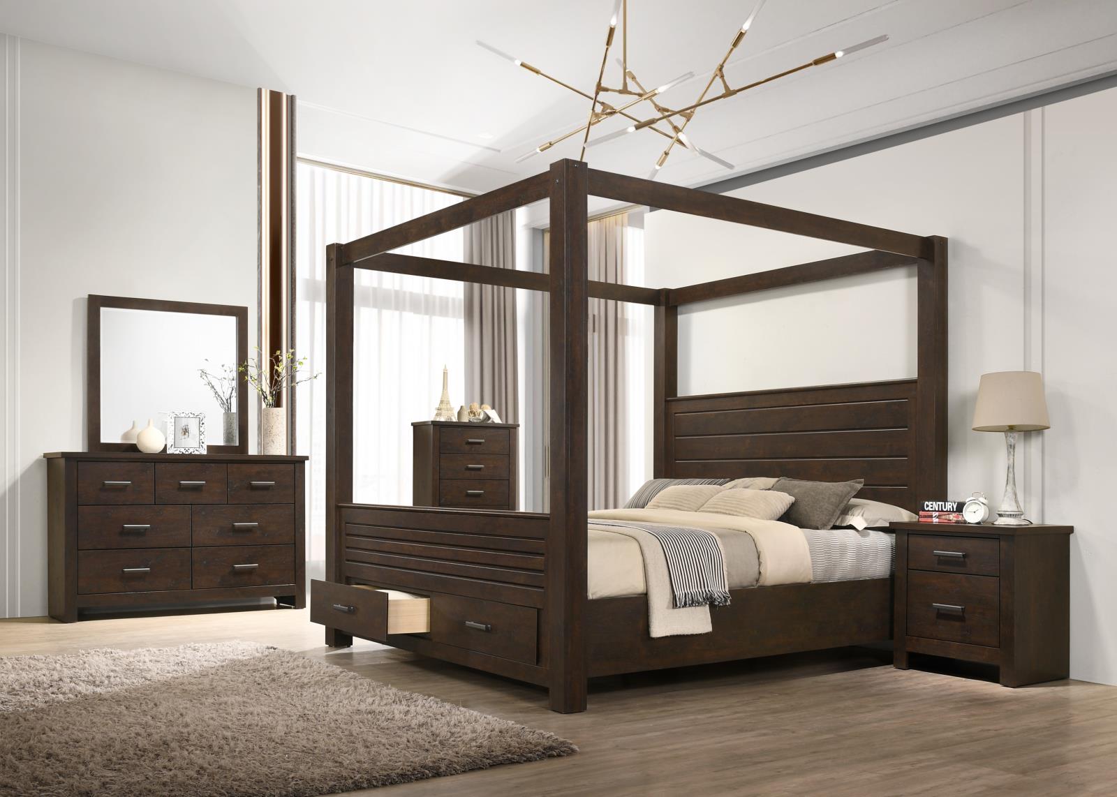 Sydney Brown 2-Drawer Nightstand — view 2