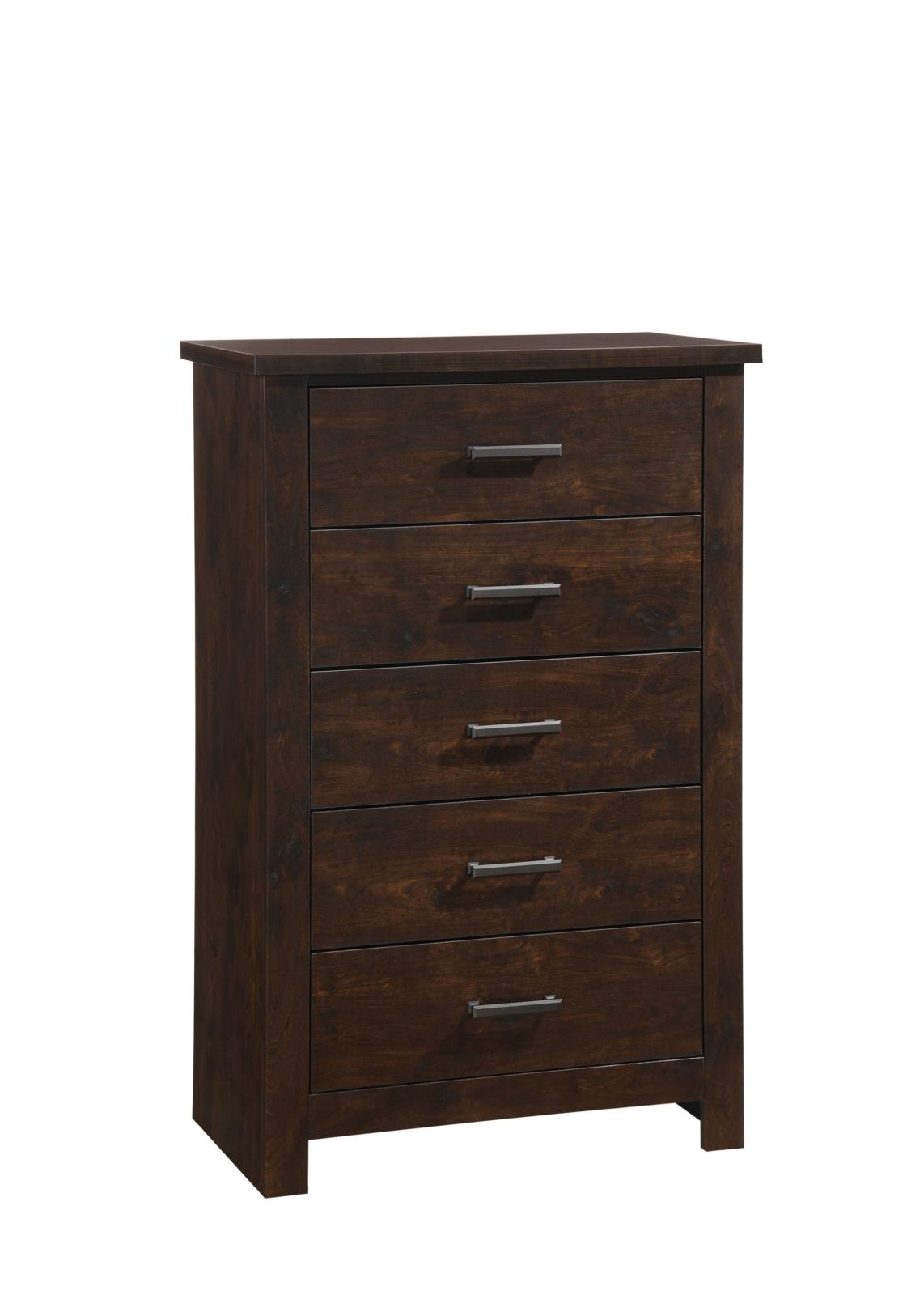 Sydney Brown King Bed, Dresser, Mirror, Chest & Nightstand — view 3