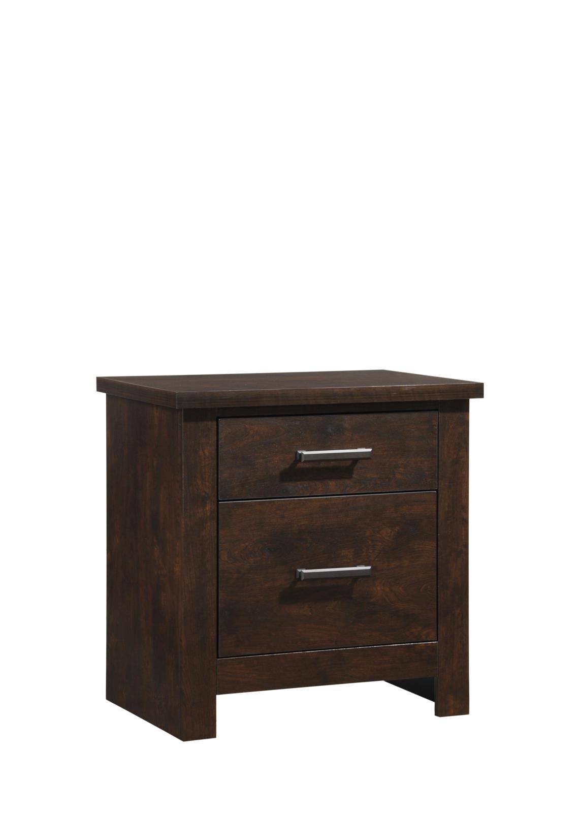 Sydney Brown 2-Drawer Nightstand