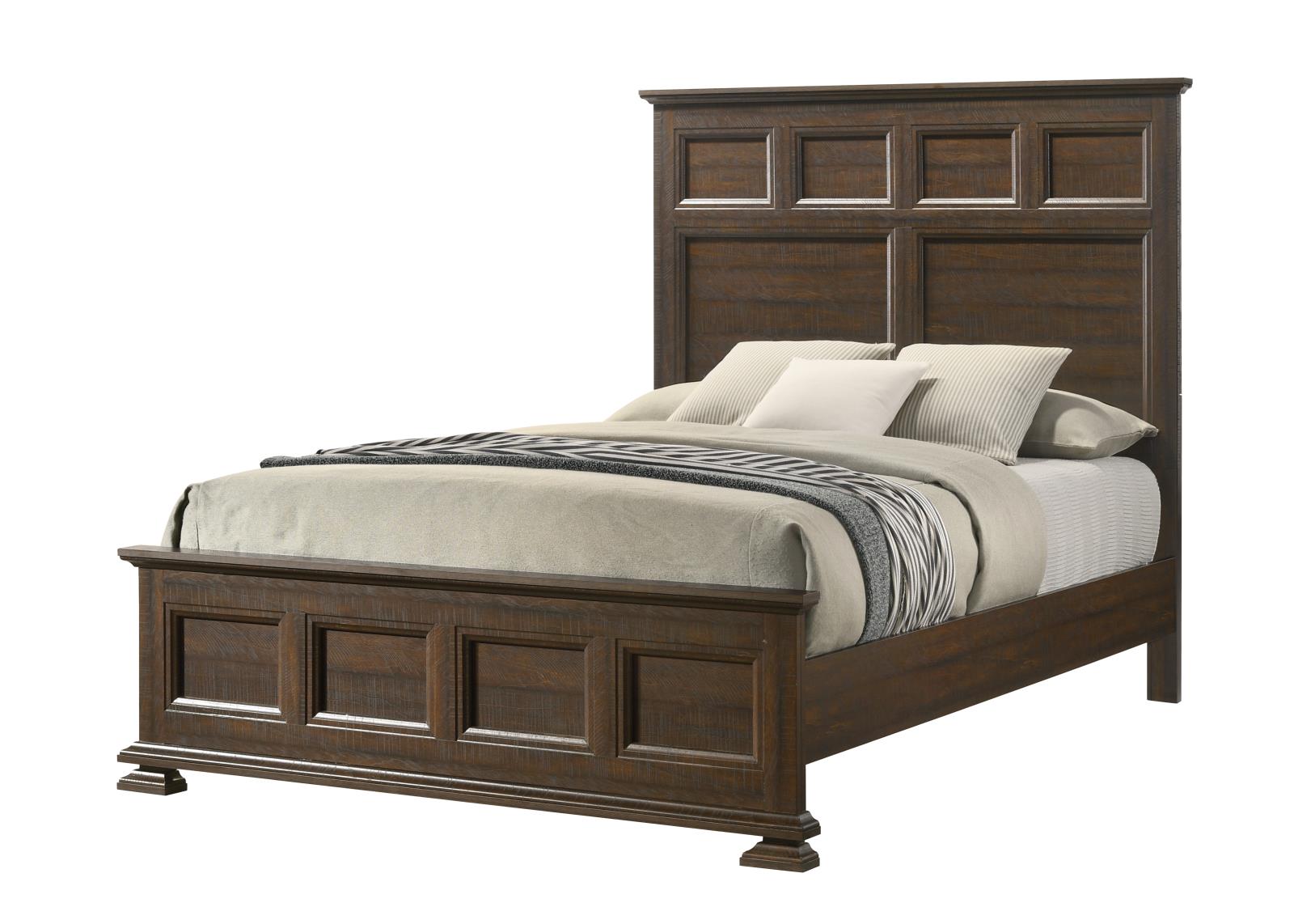 Forest Rustic Brown King Bed — view 2