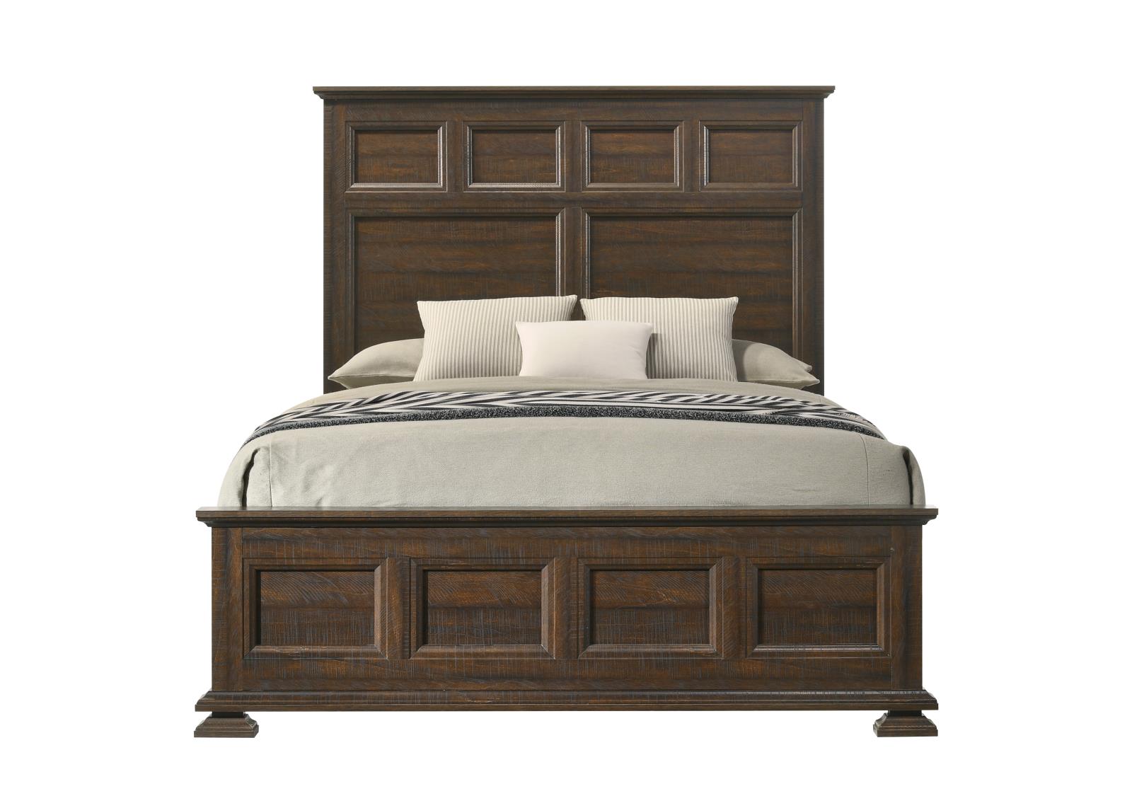 Forest Rustic Brown King Bed — view 3