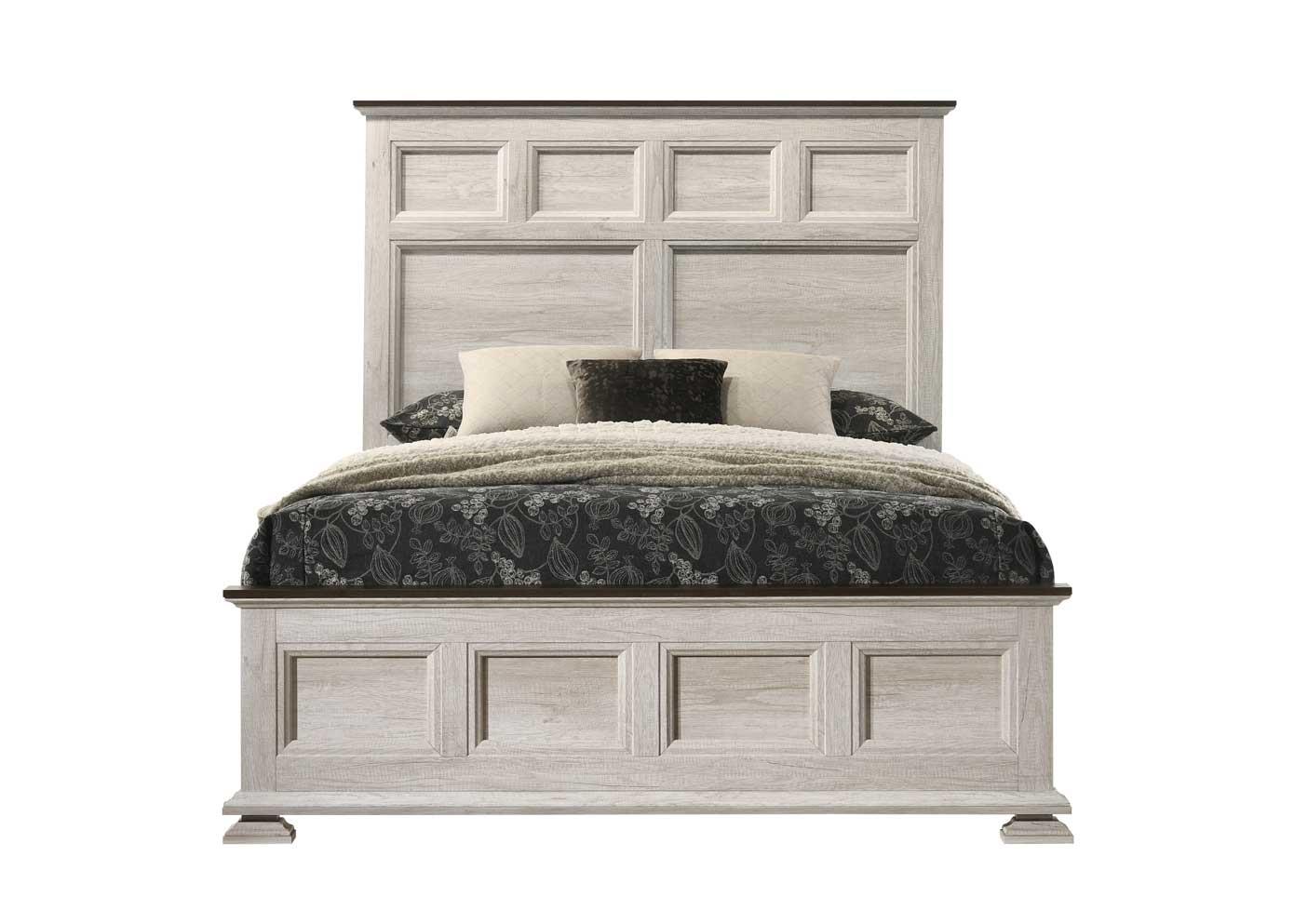 Forest White King Bed — view 3