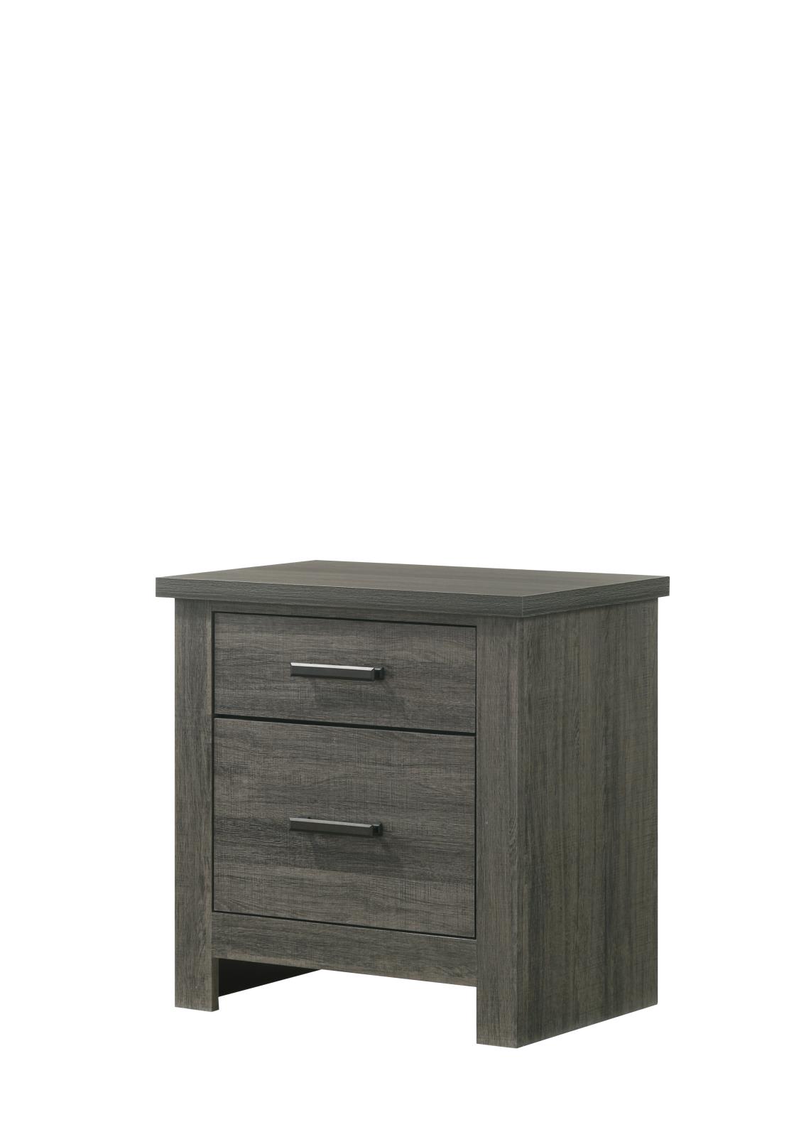 Sydney Gray King Bed, Dresser, Mirror, Chest & Nightstand — view 4