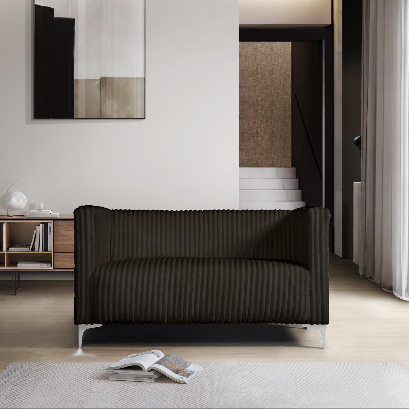 Austin Brown Sofa & Loveseat — view 6