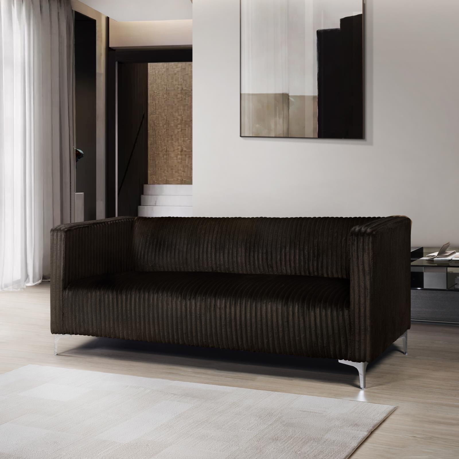 Austin Brown Sofa & Loveseat — view 11
