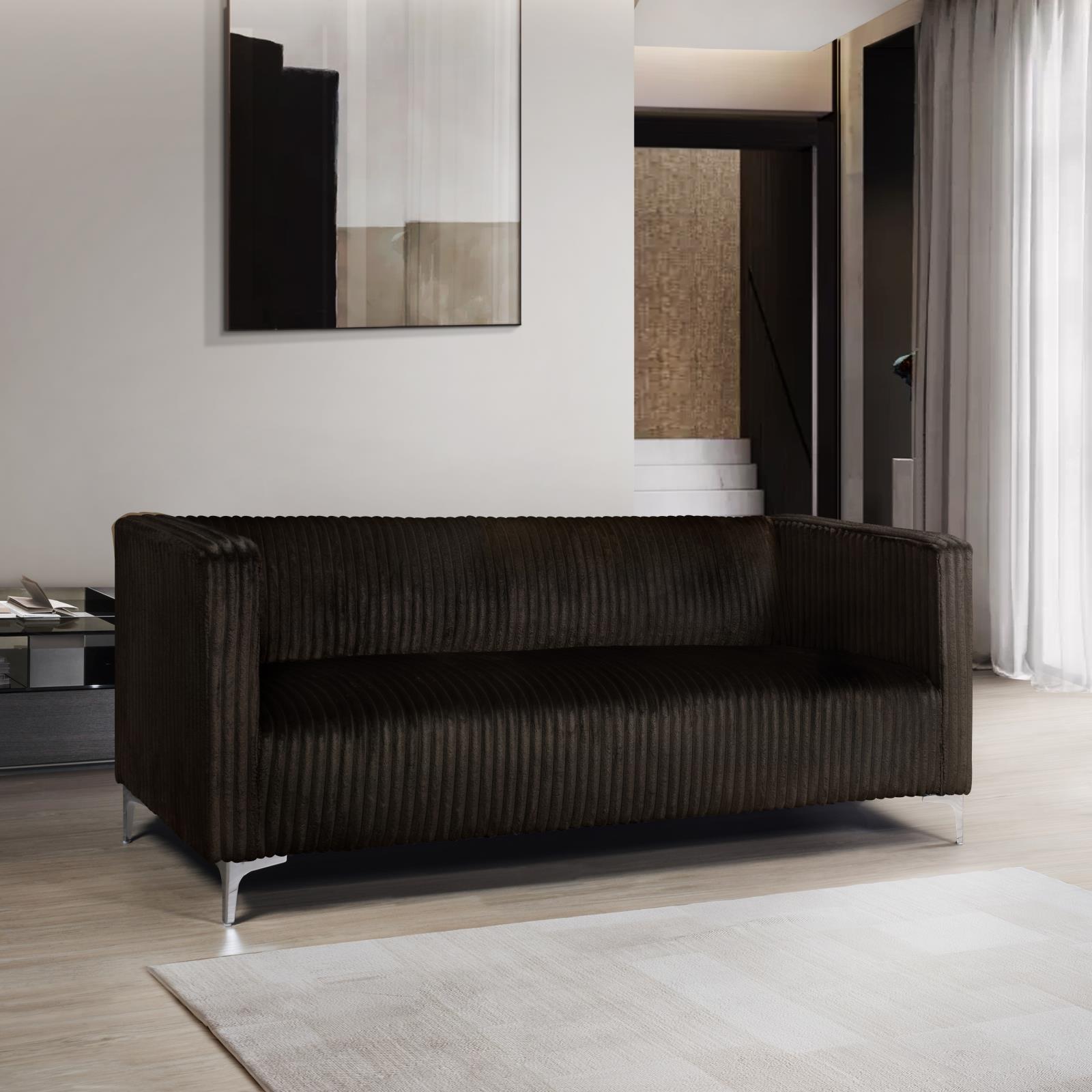 Austin Brown Sofa & Loveseat — view 12