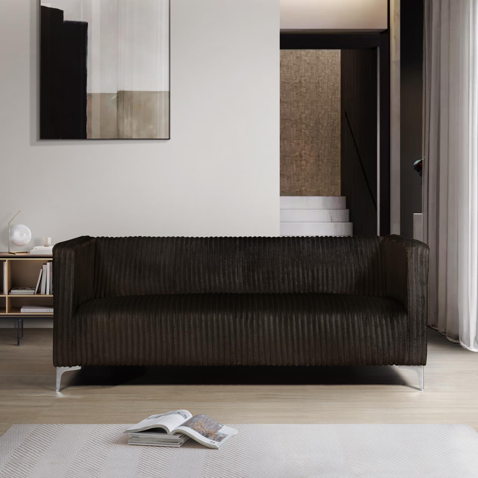 Austin Brown Sofa & Loveseat — view 10