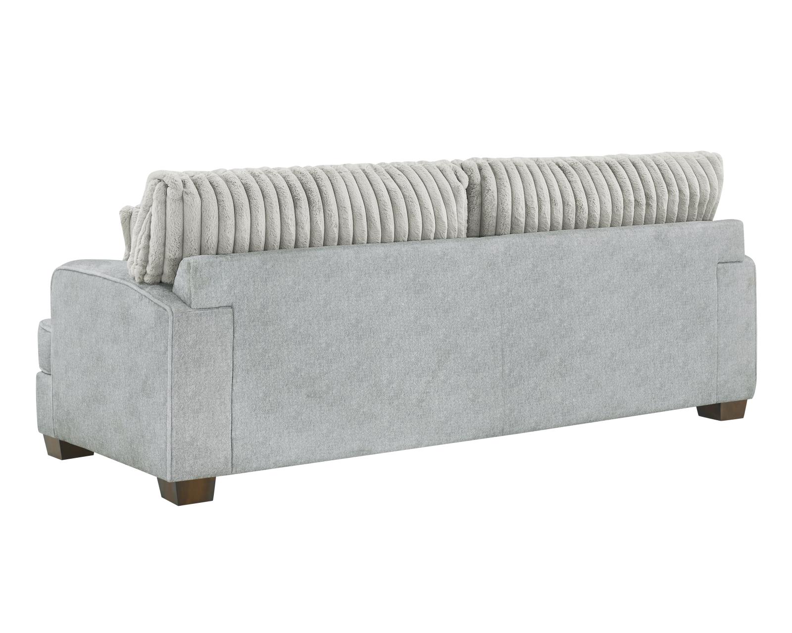Haisley Light Gray Sofa & Loveseat — view 9
