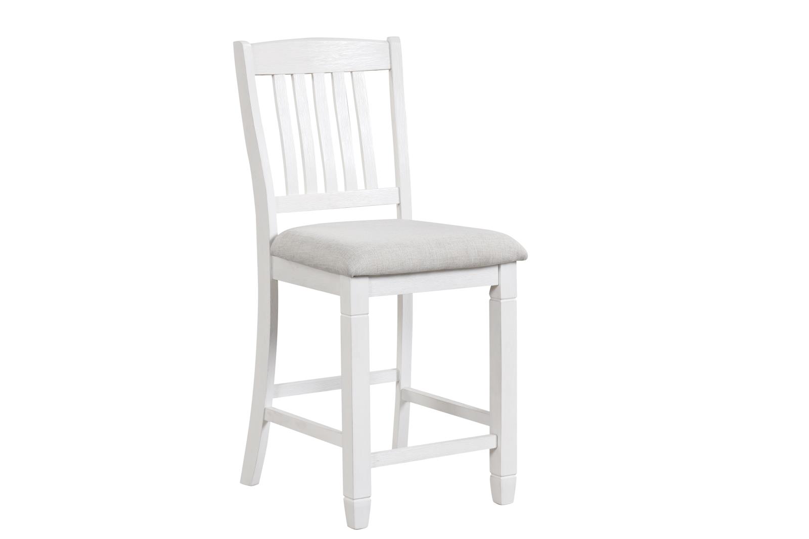 Montana Gray & White Upholstered Pub Chair