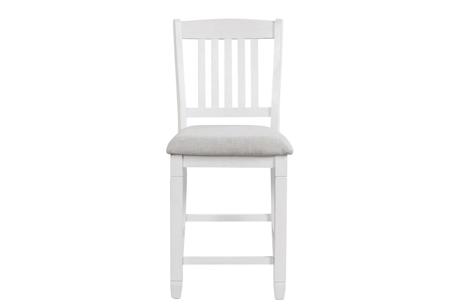 Montana Gray & White Upholstered Pub Chair — view 2