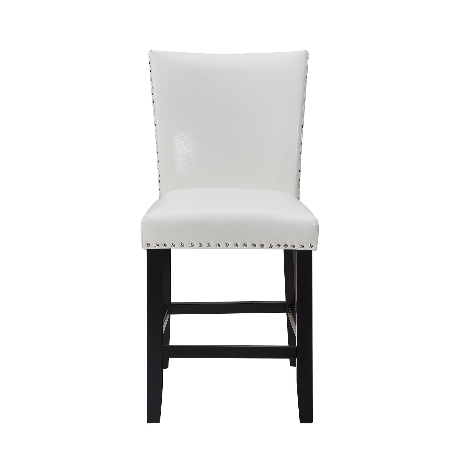 Granada White 5-Piece Pub Table Set — view 5