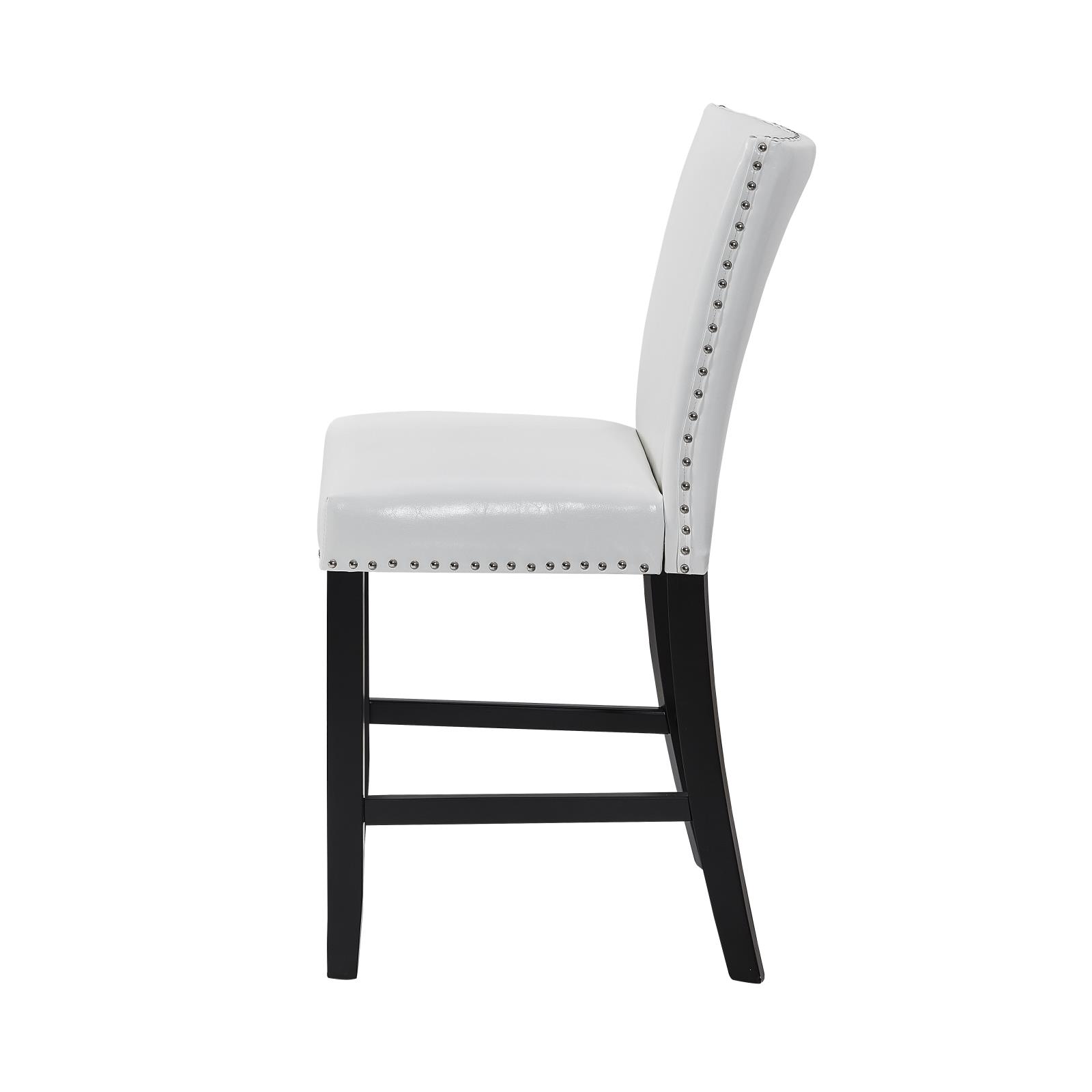 Granada White 5-Piece Pub Table Set — view 4