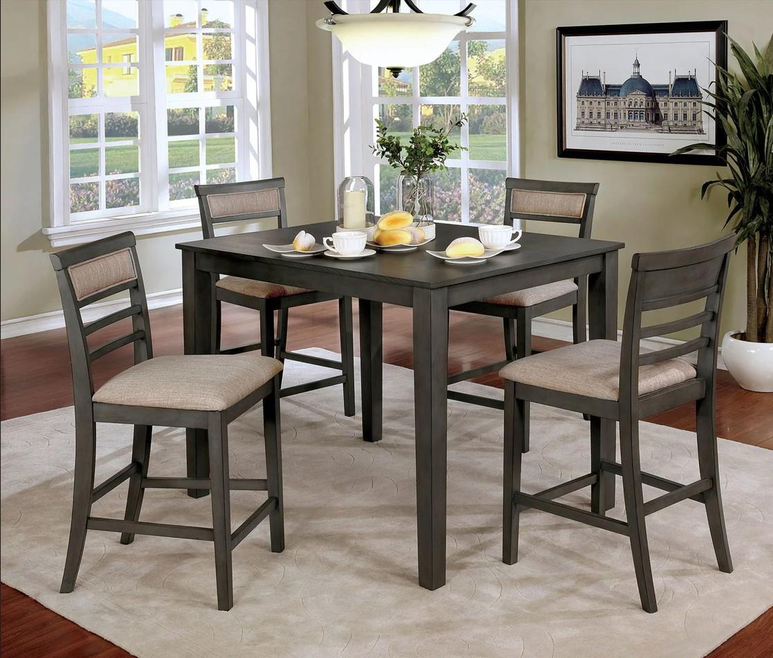 Calpe Gray 5-Piece Pub Set