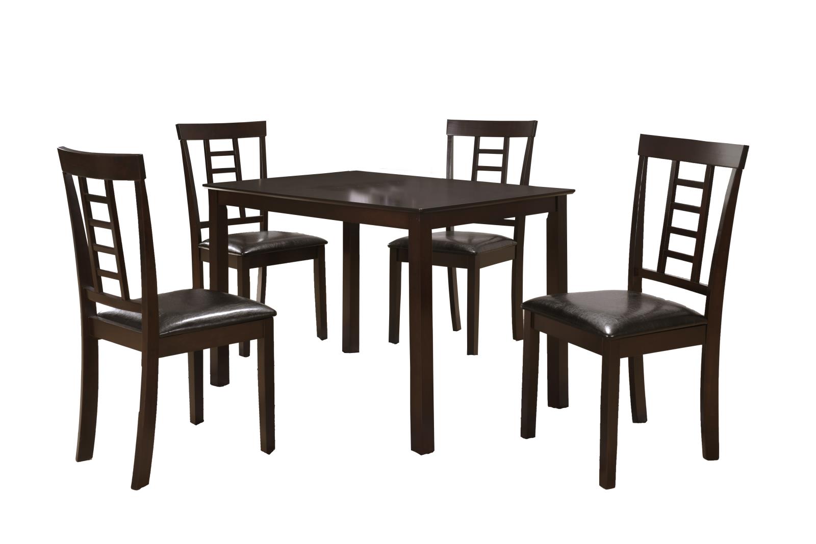 Pena Brown & Black 5-Piece Dining Set — view 4