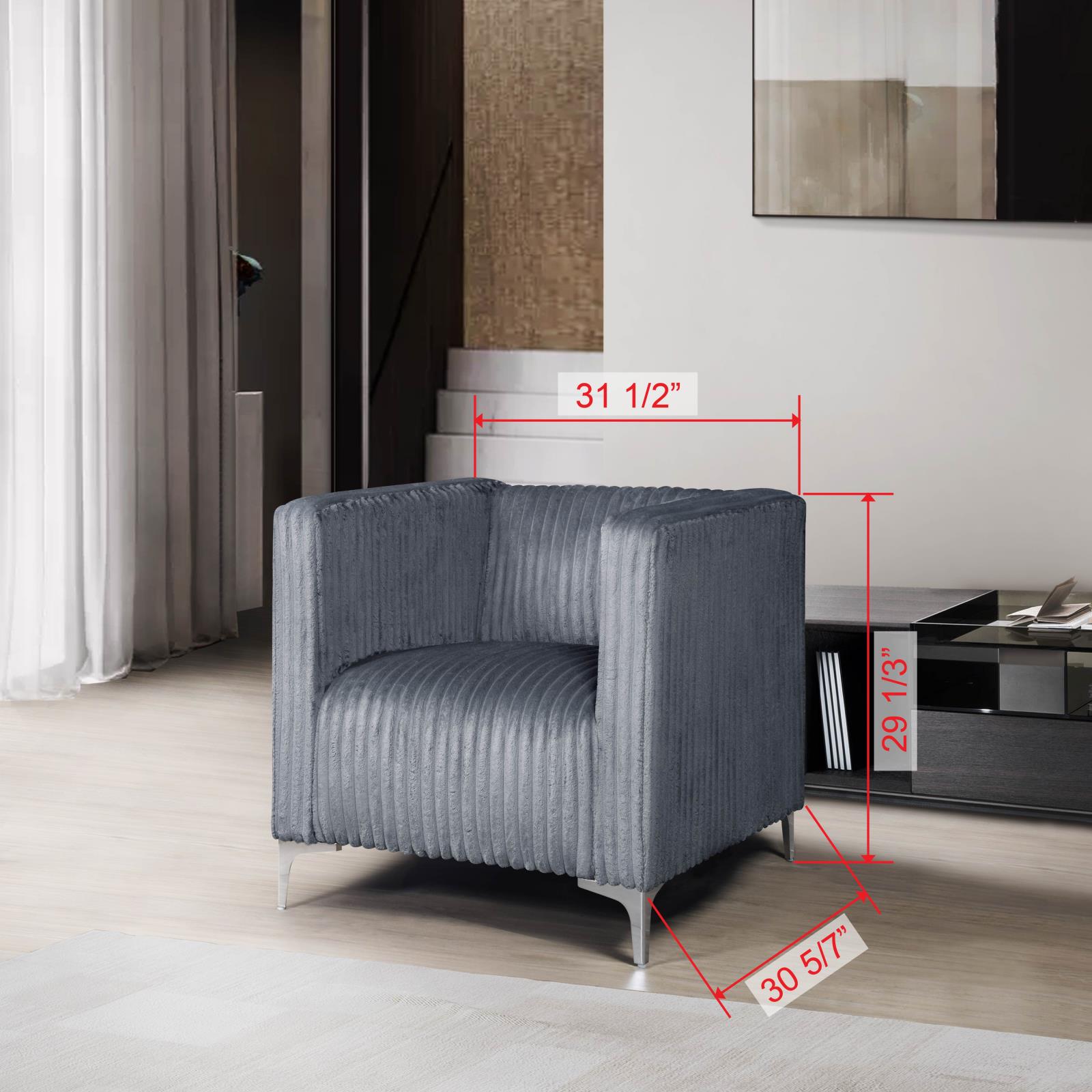 Austin Gray Sofa & Loveseat — view 2