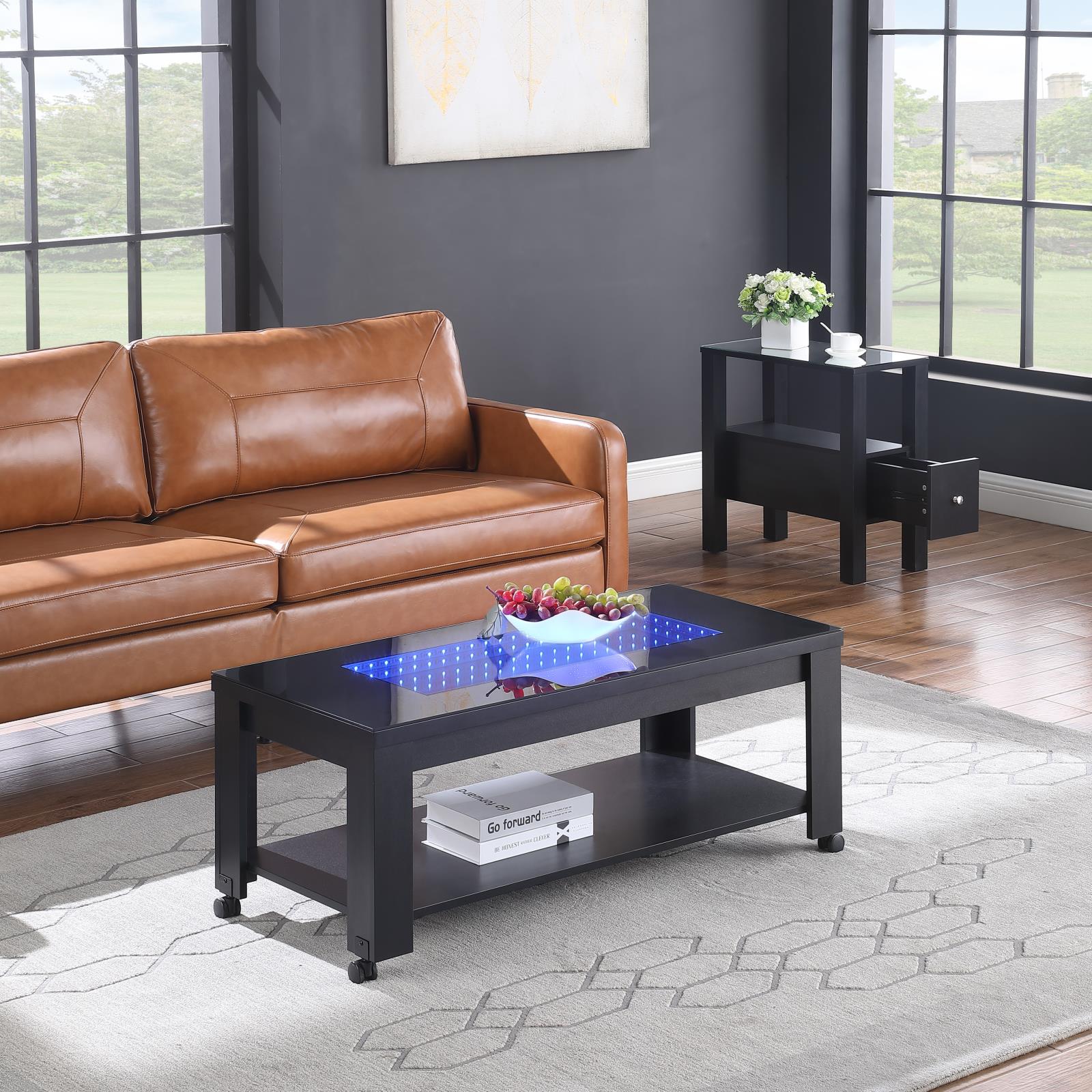 Neo Black Coffee Table Set — view 4