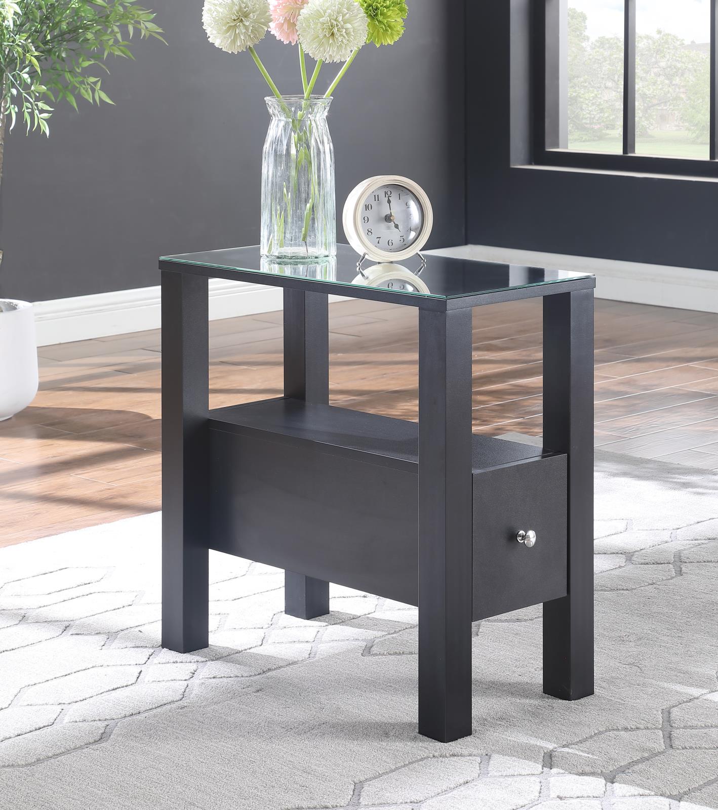 Neo Black End Table — view 3