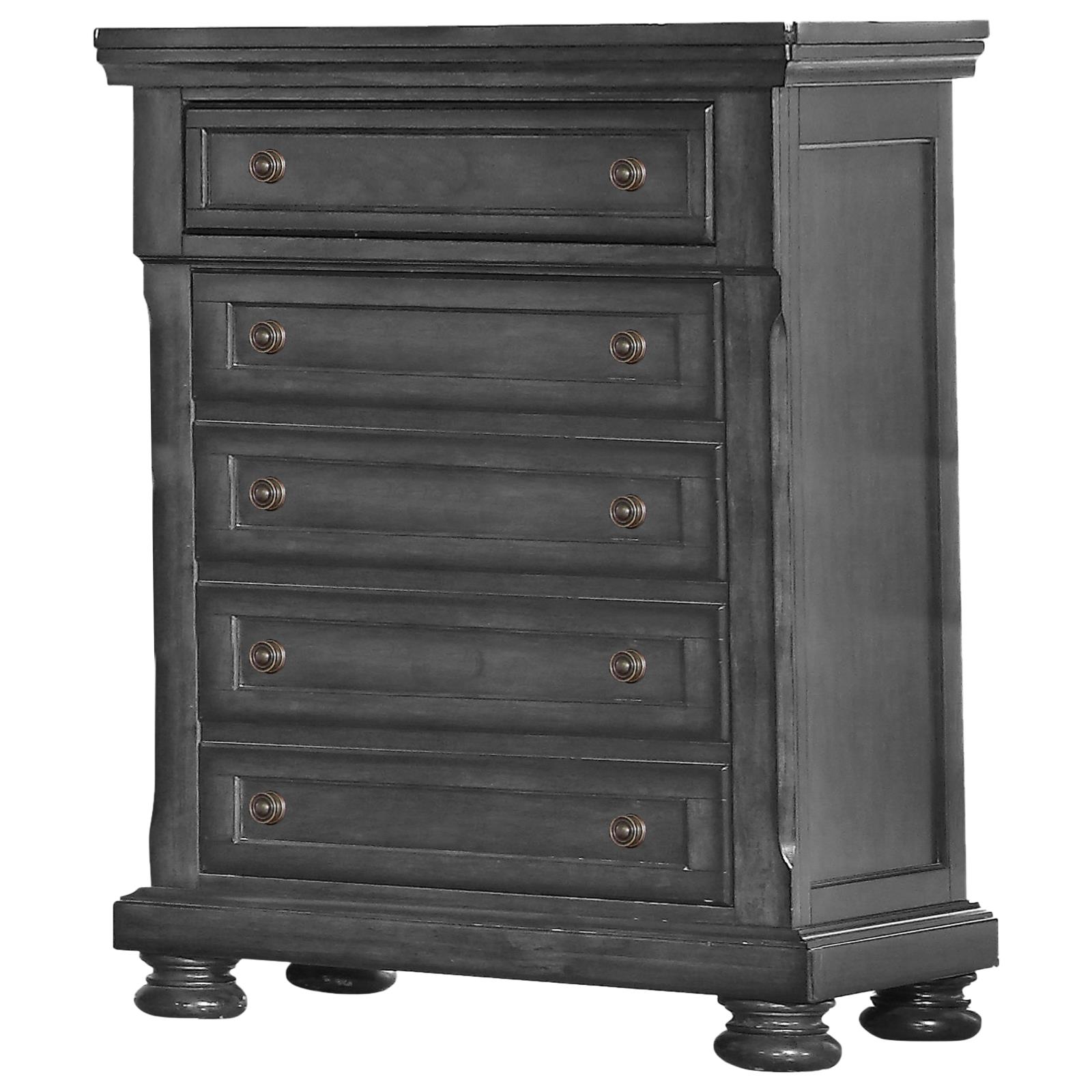 Eureka Gray 5-Drawer Chest