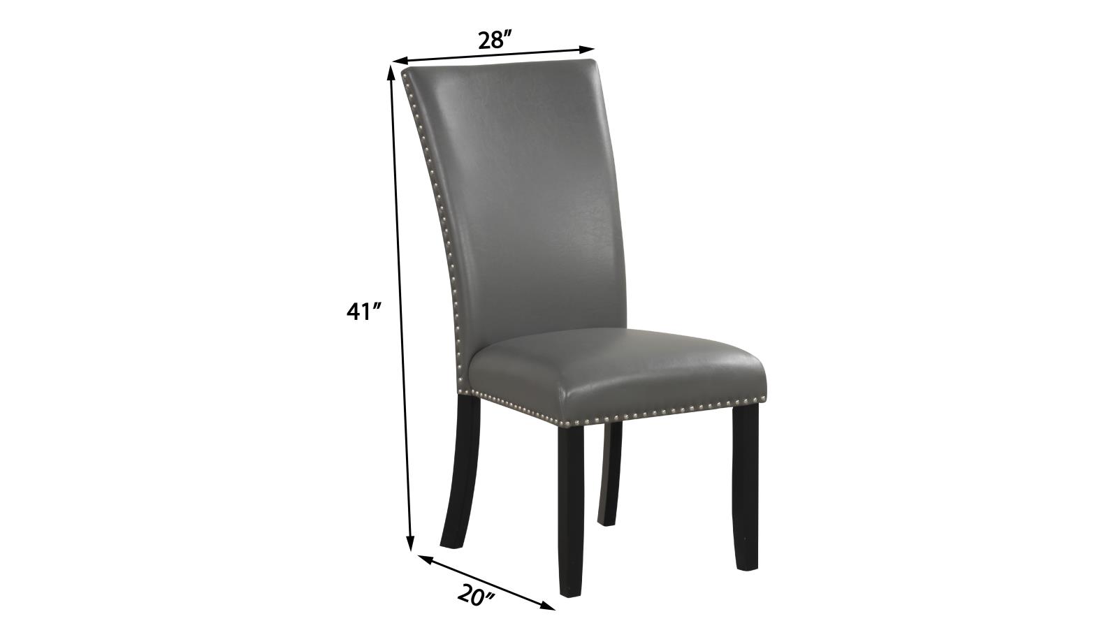 Vivian Gray & Black 5-Piece Dining Set — view 6