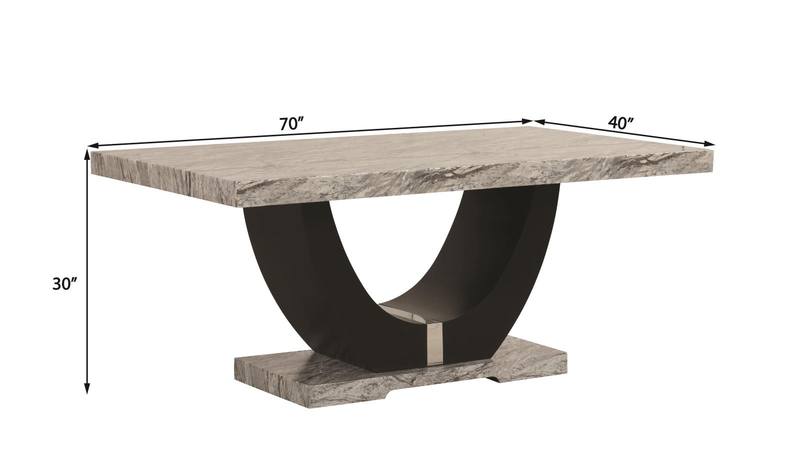 Vivian Gray & Black 5-Piece Dining Set — view 7