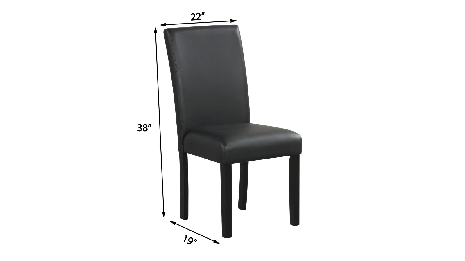 Maria White & Black 5-Piece Dining Set — view 7