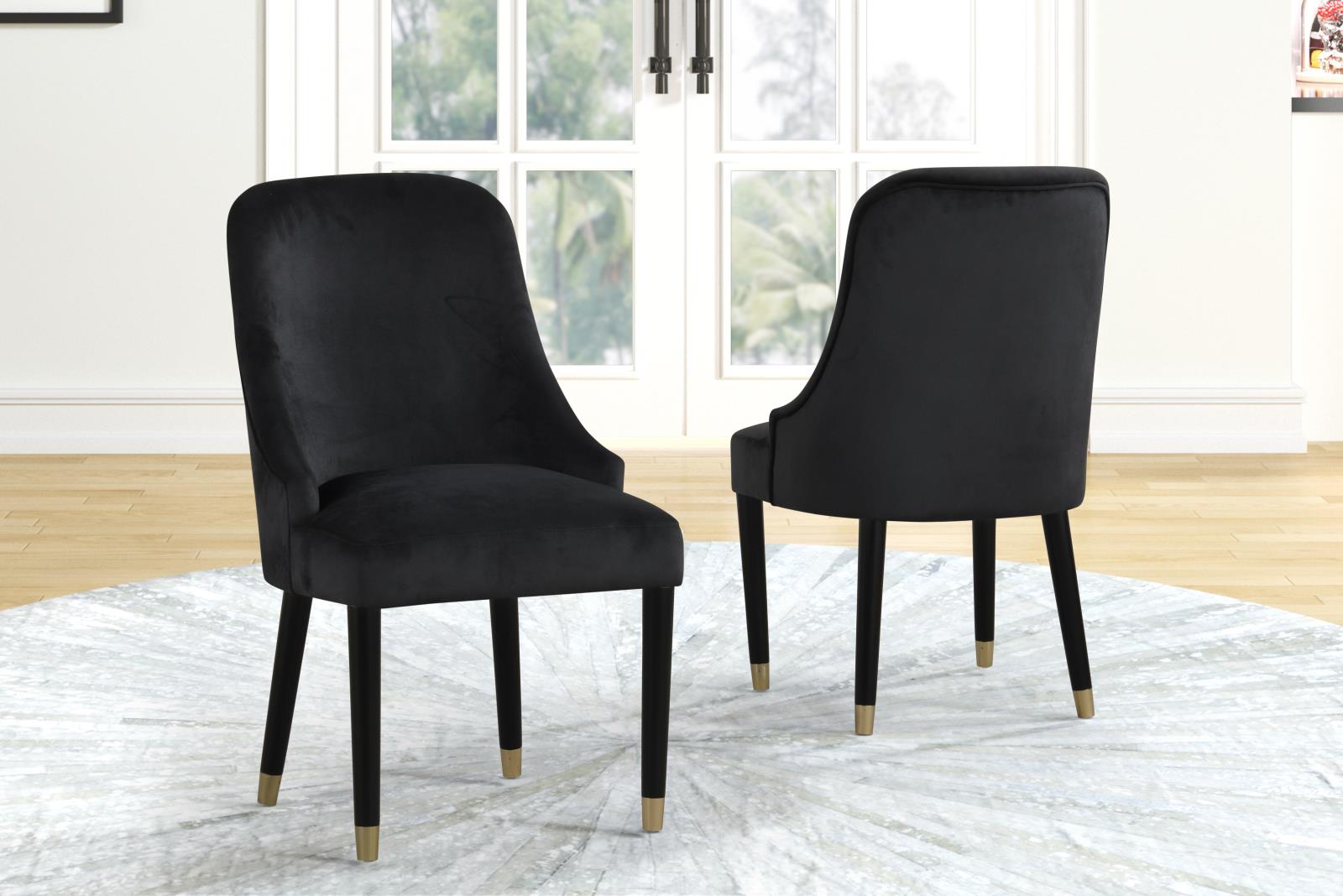 Eva Black 5-Piece Dining Set — view 3