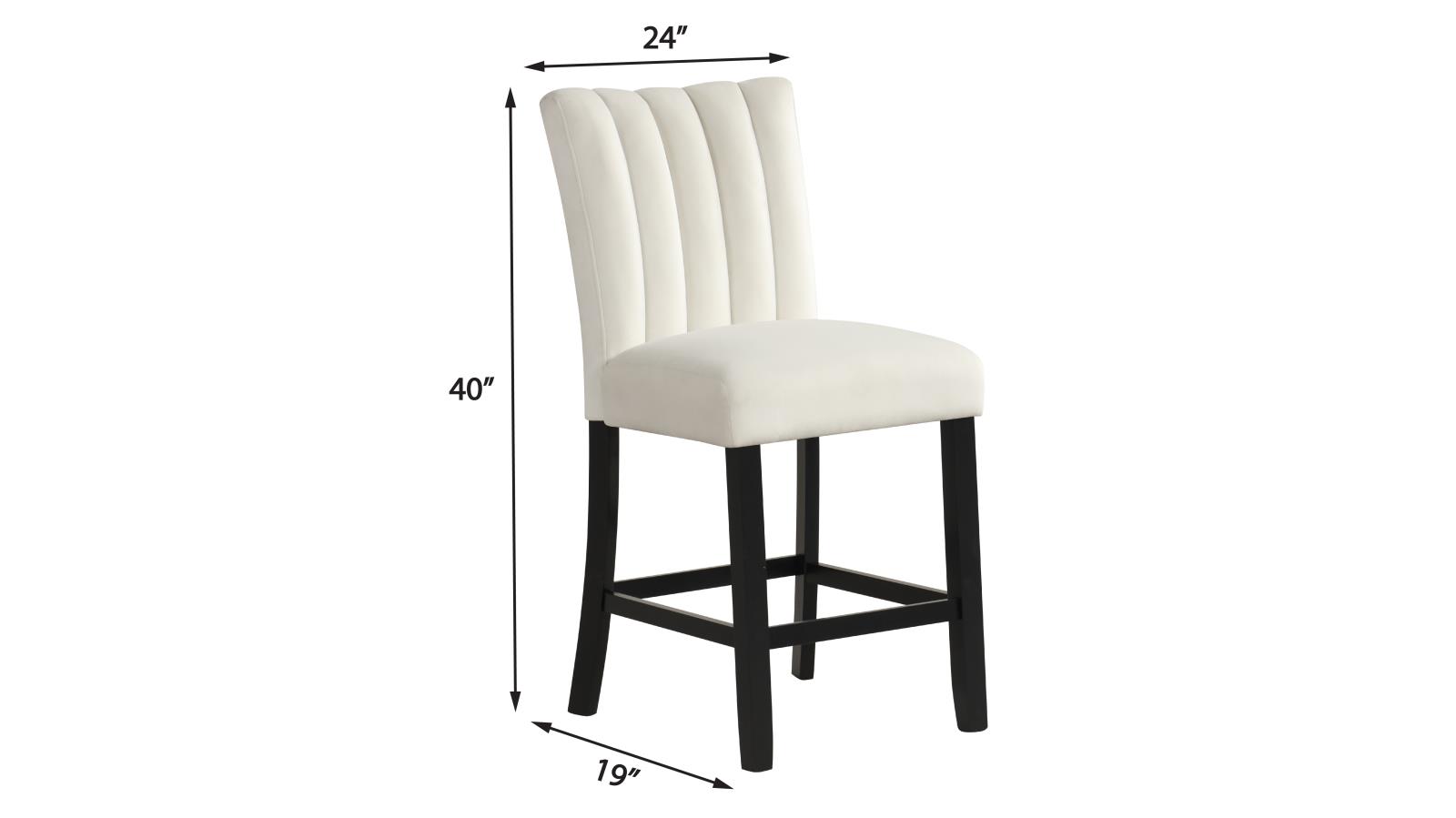 Ayla White & Cream 5-Piece Pub Table Set — view 3