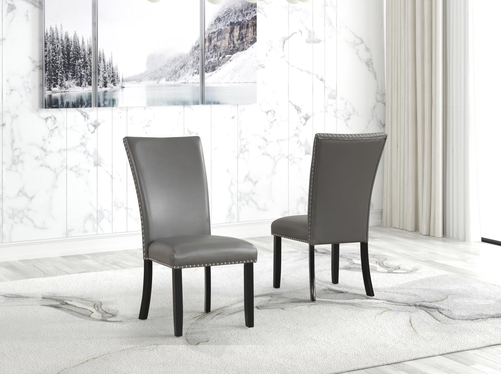 Vivian Gray & Black 5-Piece Dining Set — view 2